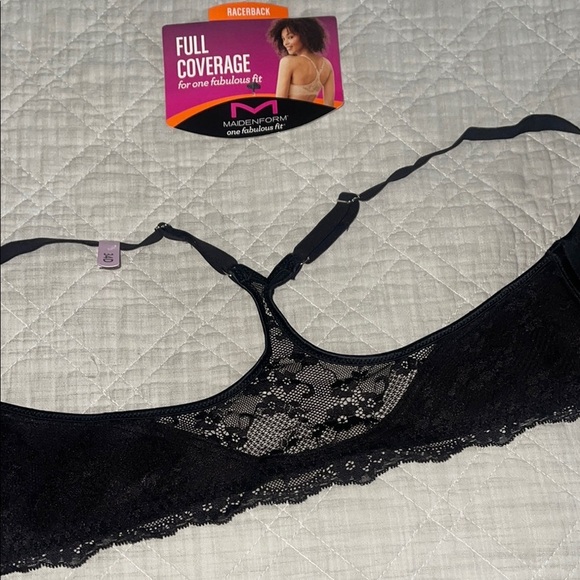Maidenform Black Full Coverage Bra with Molded Cups - Picture 5 of 6